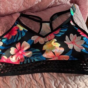 Floral Print Women's Sports Bra